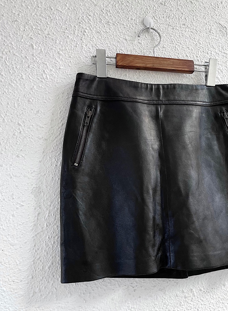 TRAMONTANA leather skirt