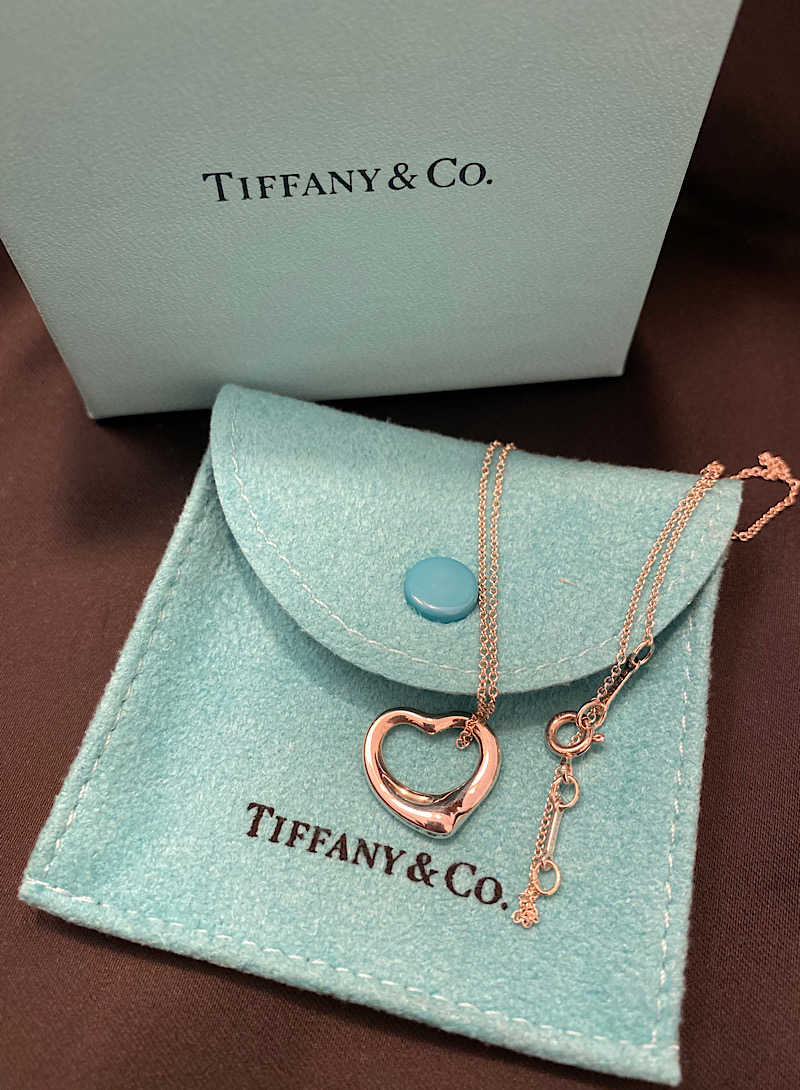 Tiffany&amp;Co small heart 925silver necklace