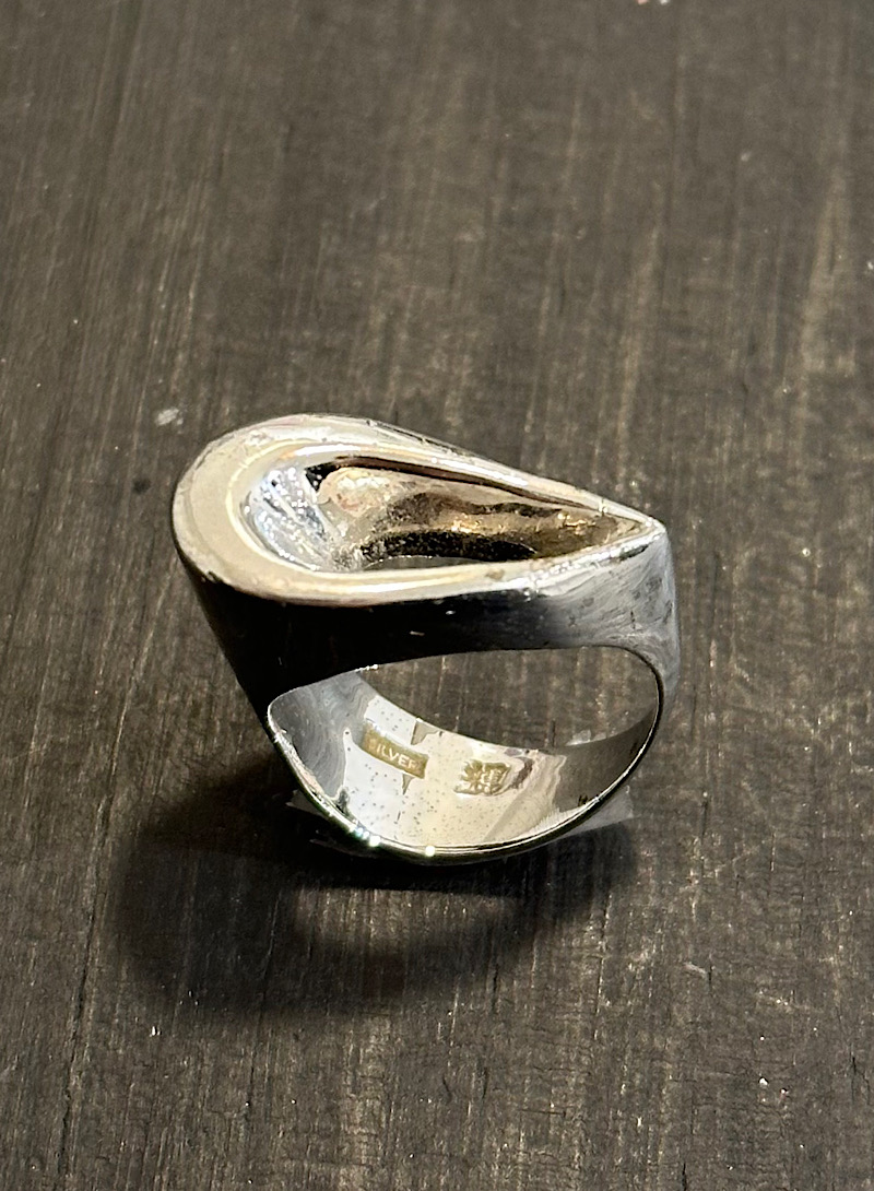 Vintage bold 925silver ring