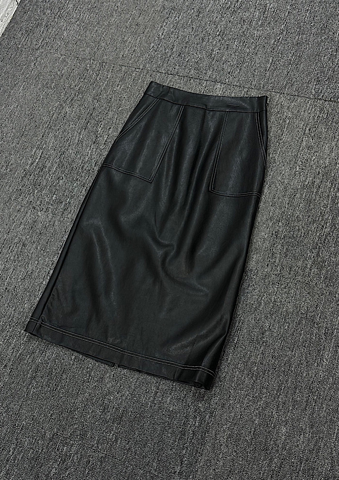 leather skirt (M)