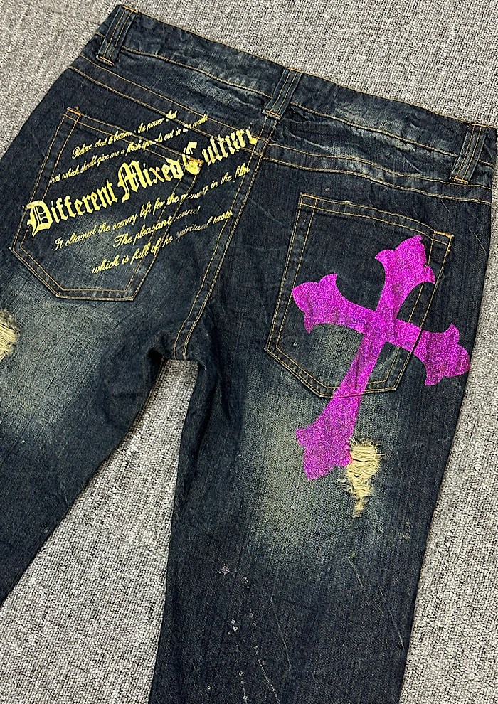 vintage boots cut pants