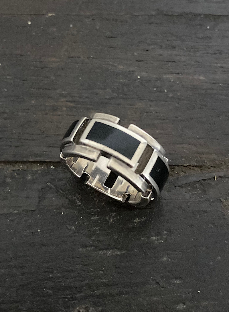 Onyx 925silver ring