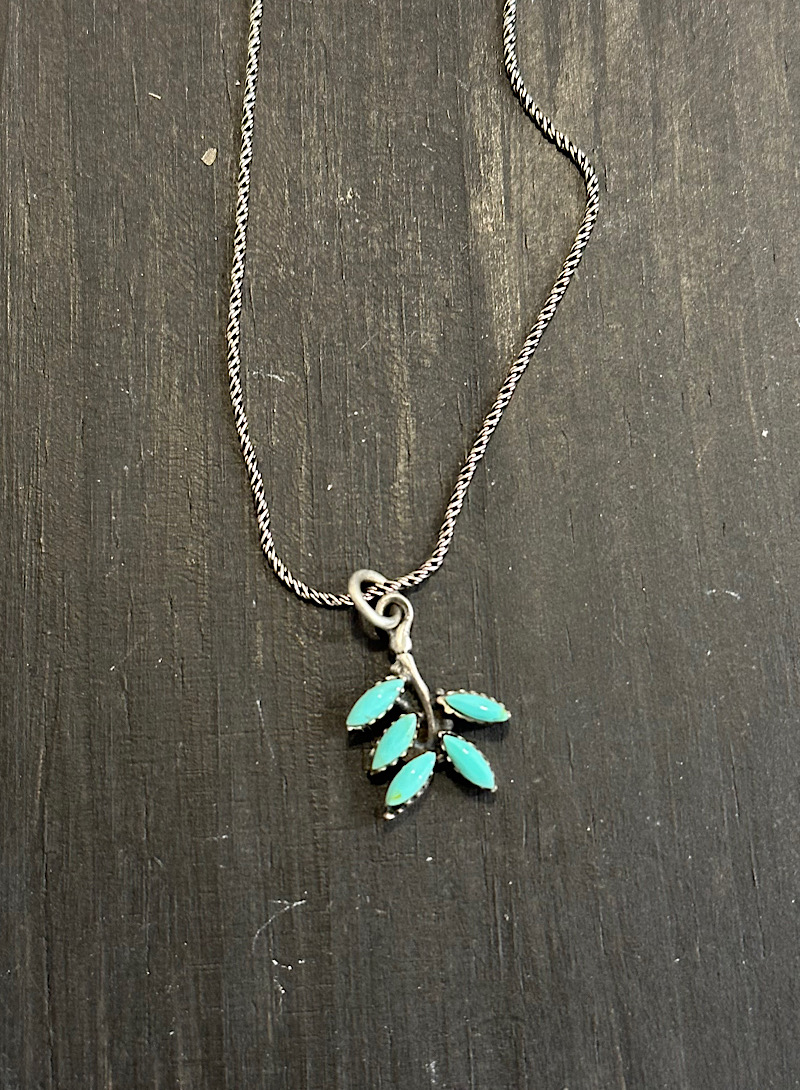 Turquoise 925silver necklace
