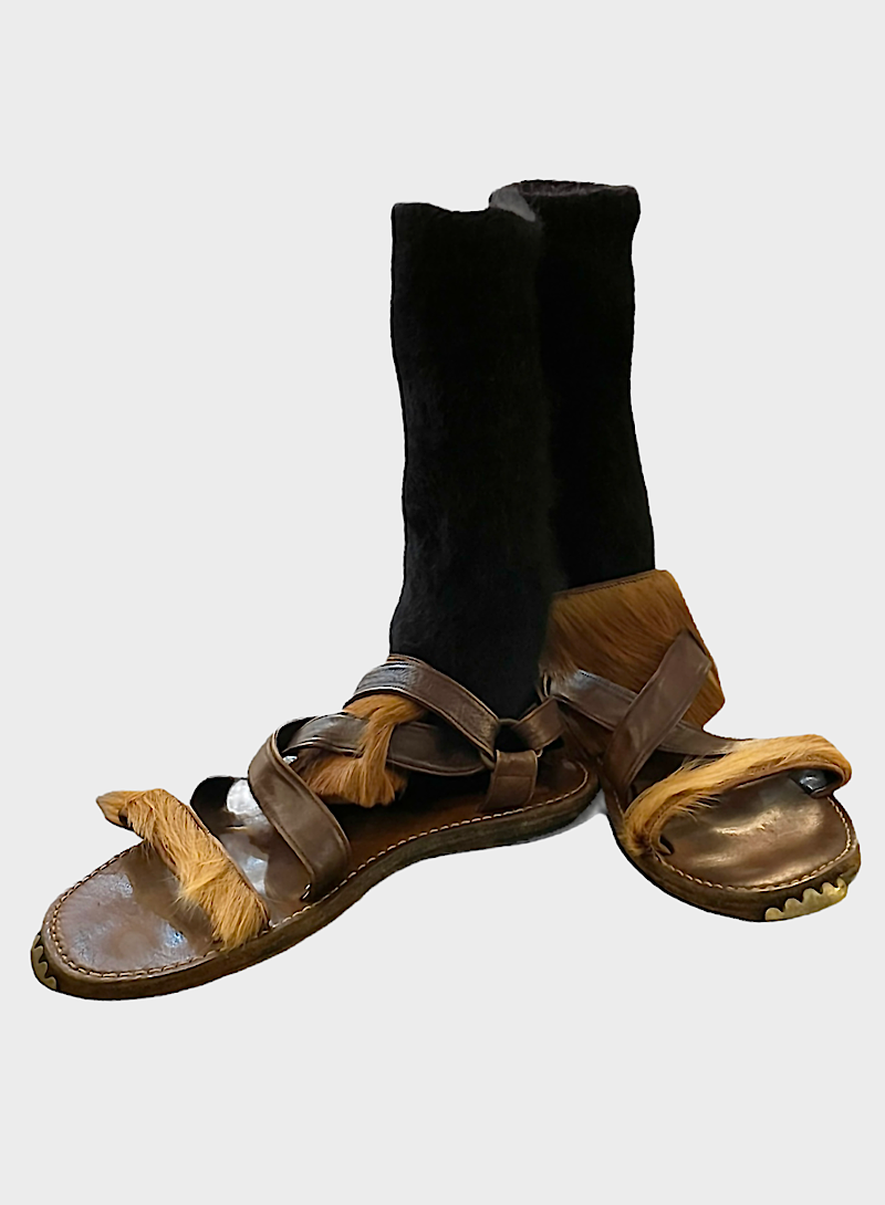 mihara yasuhiro leather sandal